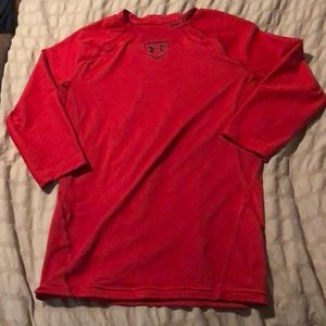 Under armor compression shirt, quarter length sleeve